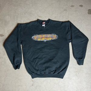 Vintage Y2K Harley Davidson Flame HD Crewneck Size M